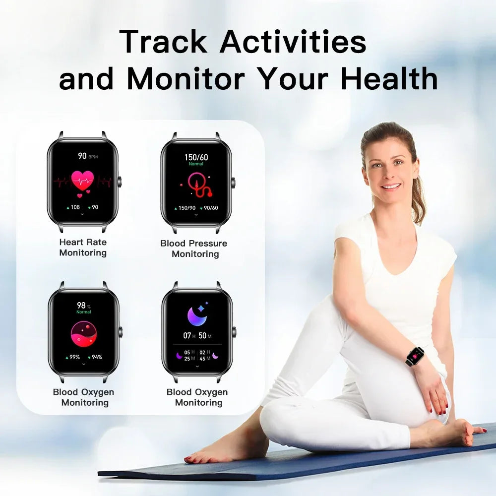 KUMI KU6 Smartwatch - 1.91 Inch 110+ Sports Modes