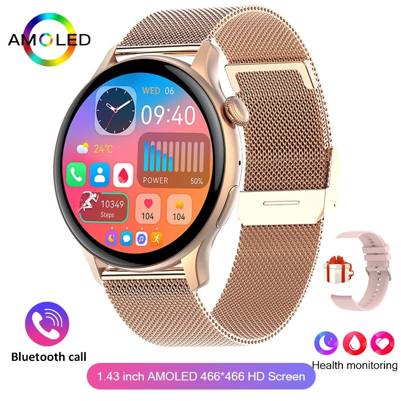 2025 NFC Smartwatch - AMOLED Always-On Display
