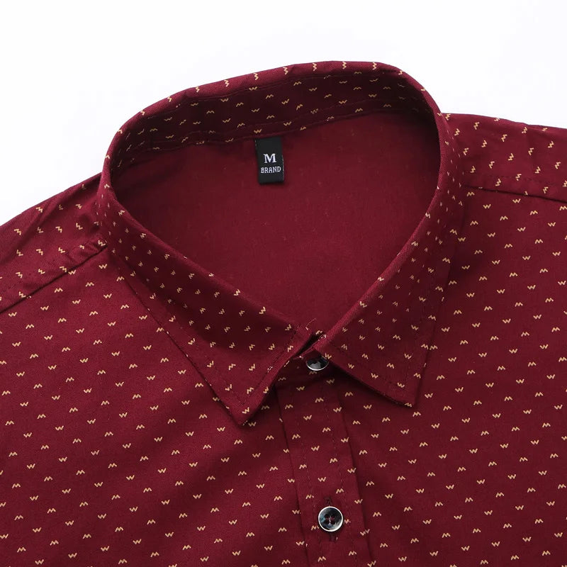 Polka Dot Casual Shirt - Slim Fit M-5XL