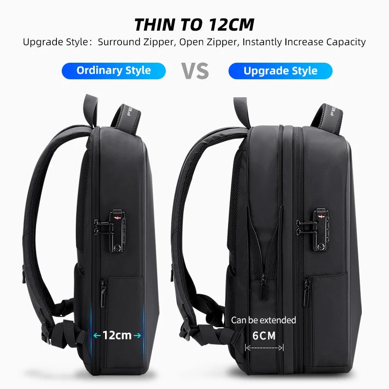 Anti-Theft Laptop Backpack - Waterproof USB Charging Business Travel Bag
