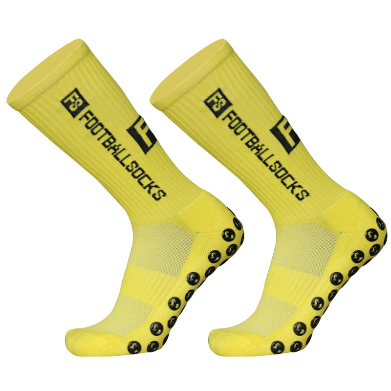 Anti-Slip Soccer Socks - Football Grip Technology