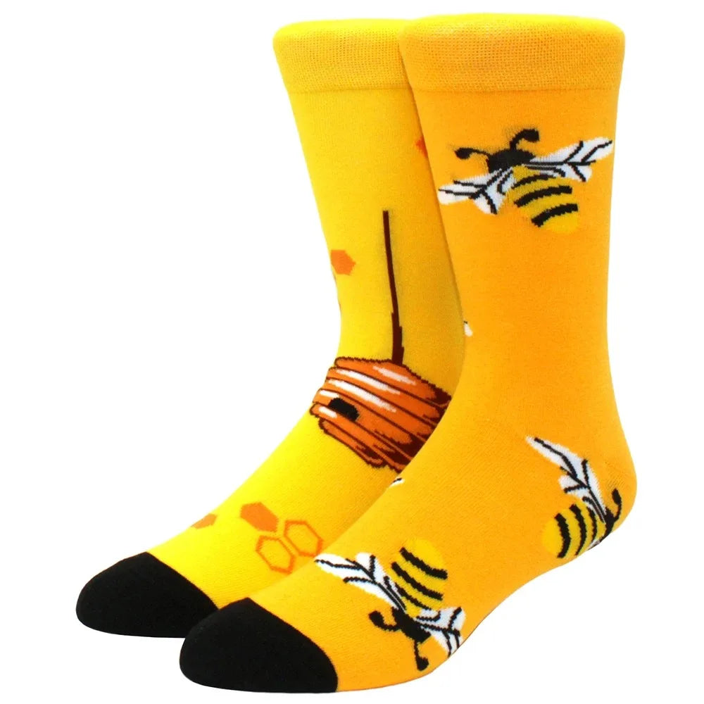 Mismatched Novelty Socks - Animal Fruit Design