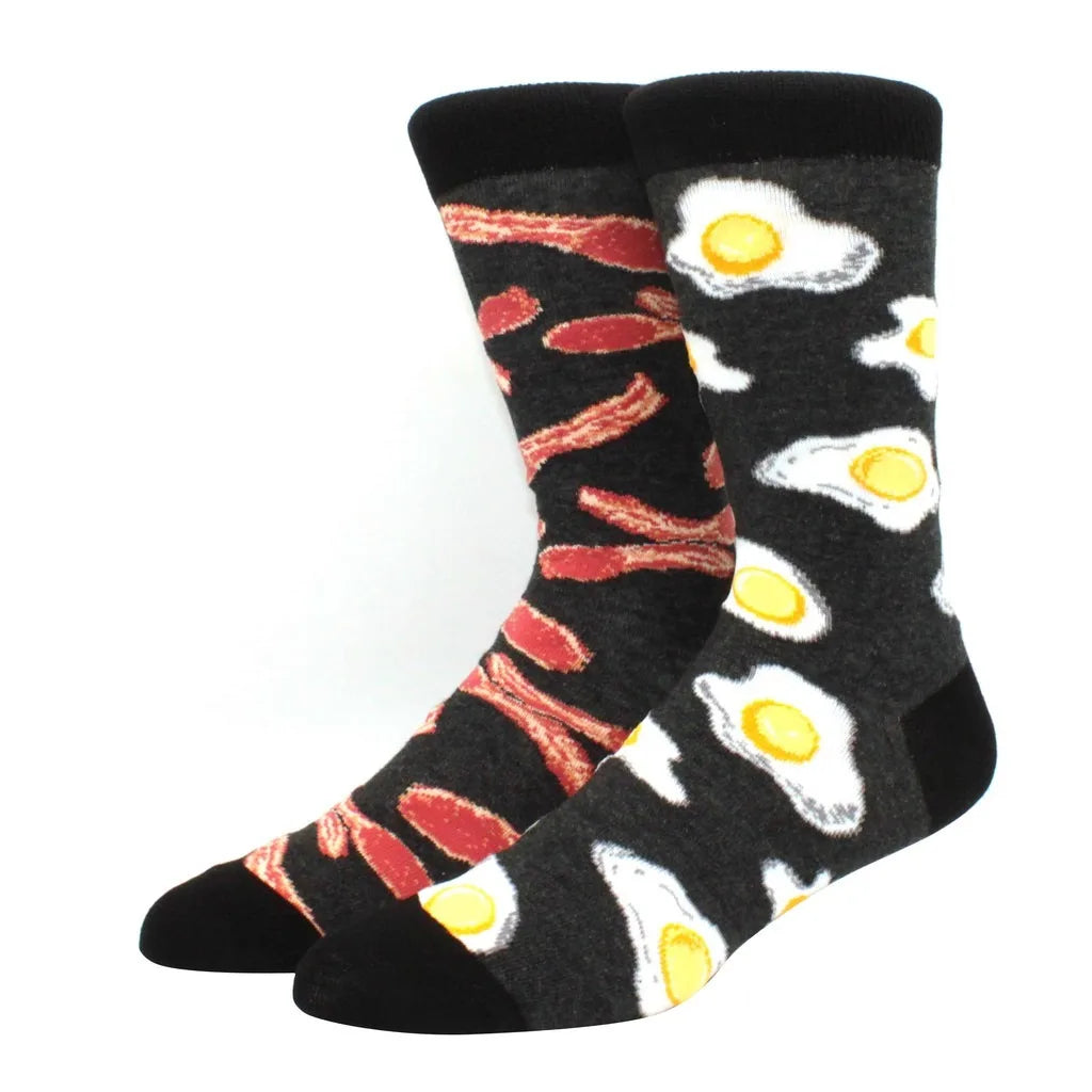 Mismatched Novelty Socks - Animal Fruit Design