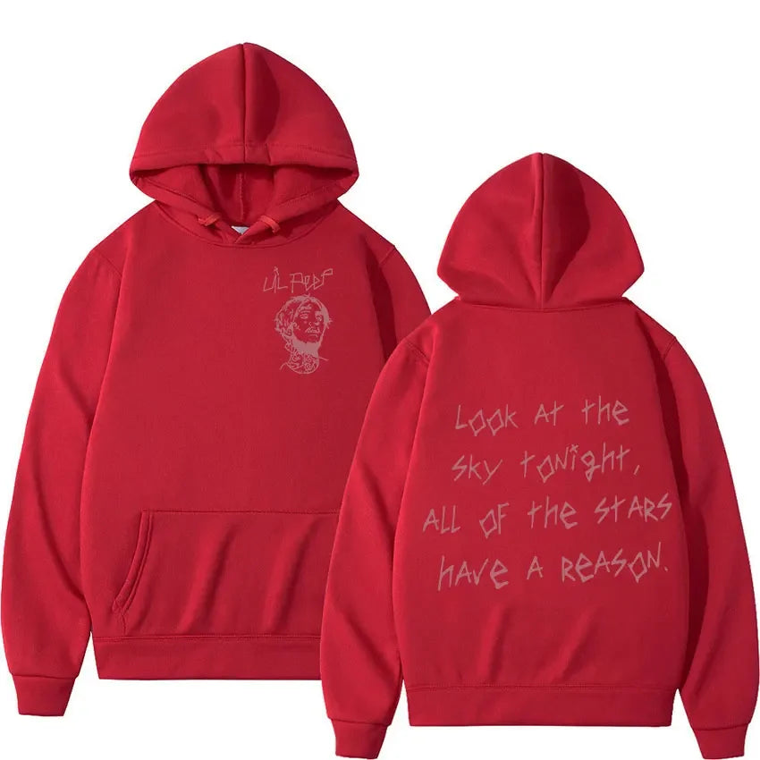 Lil Peep Tour Concert Hoodie - Gothic Streetwear Pullover Sweatshirt