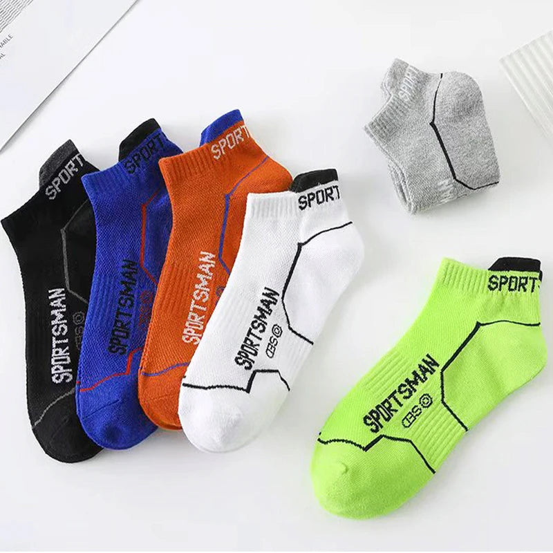 Breathable Ankle Socks - 10-Pack Athletic Mesh