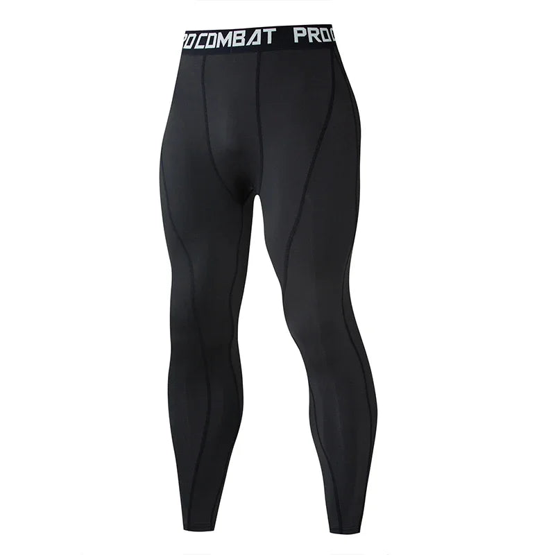 Men's Compression Leggings - Quick Dry Running & Gym Training Tights