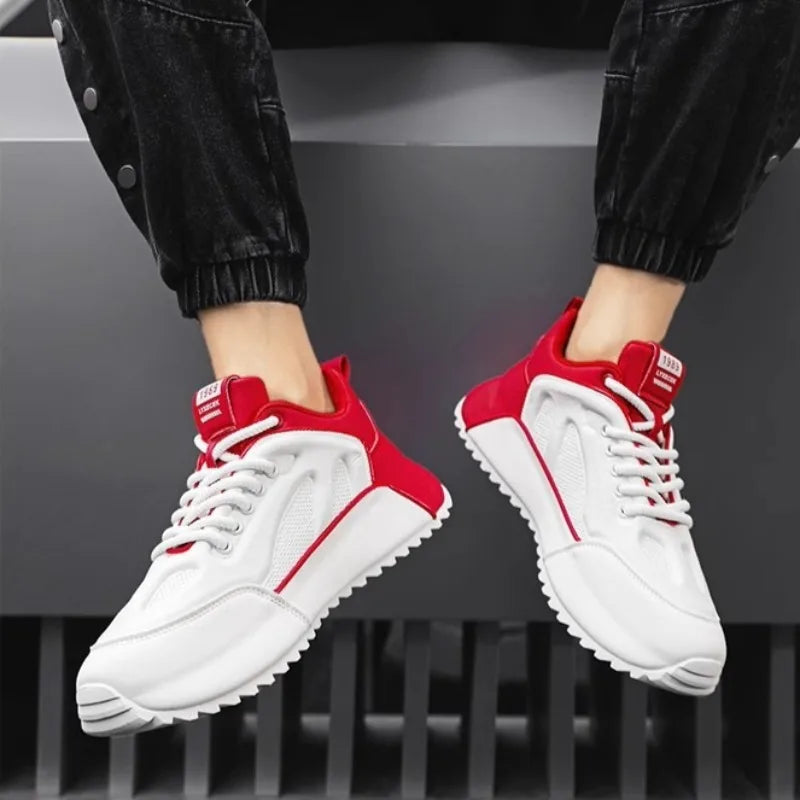 FIPATBU Platform Sneakers - Leather Shock Absorbing