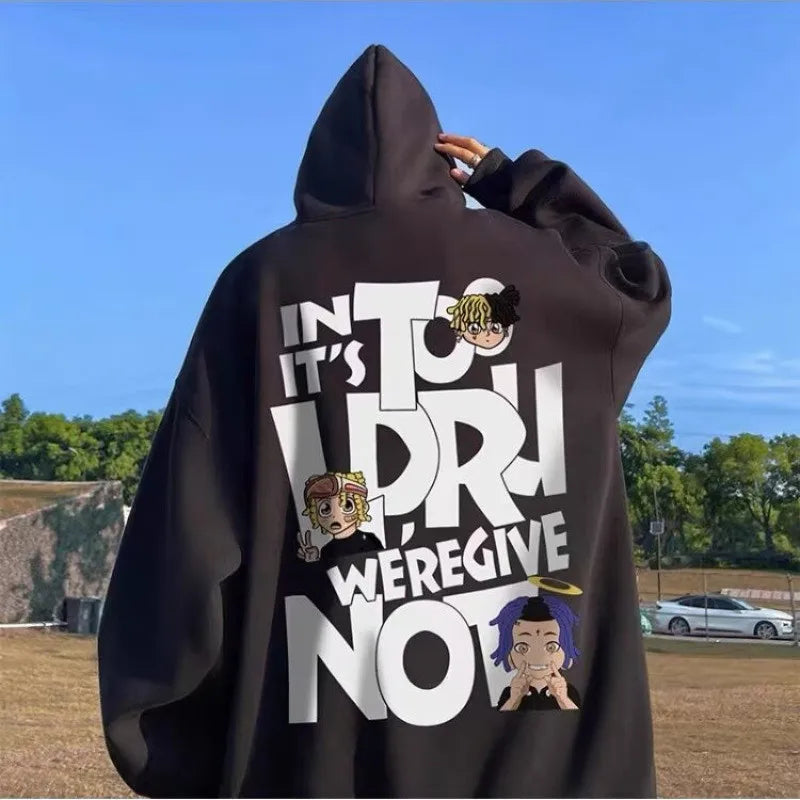 8XL Hoodie Pullover - Hip Hop Alphabet Couple Fashion