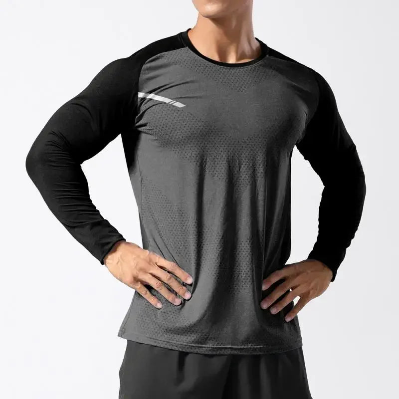 Quick-Dry Fitness Shirt - Long Sleeve Gym Top