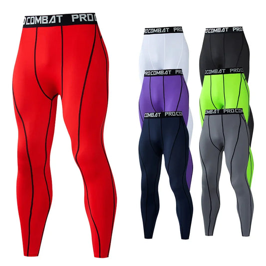 Men's Compression Leggings - Quick Dry Running & Gym Training Tights