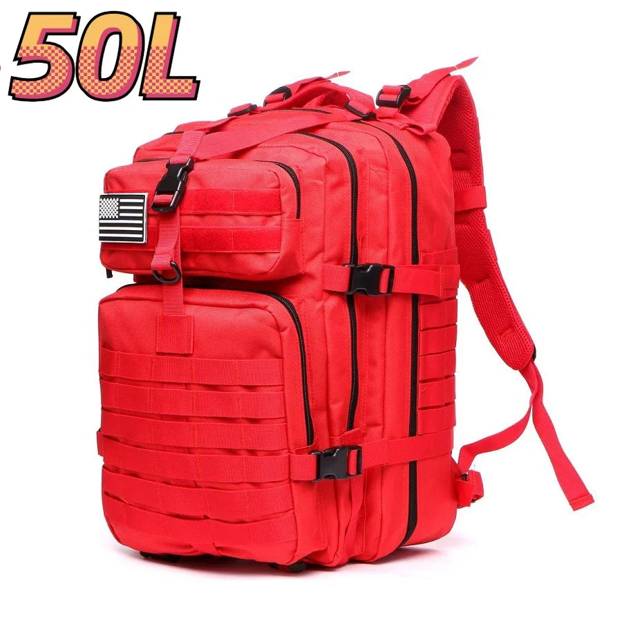30L/50L Waterproof Tactical Backpack - Outdoor Hiking & Camping Rucksack