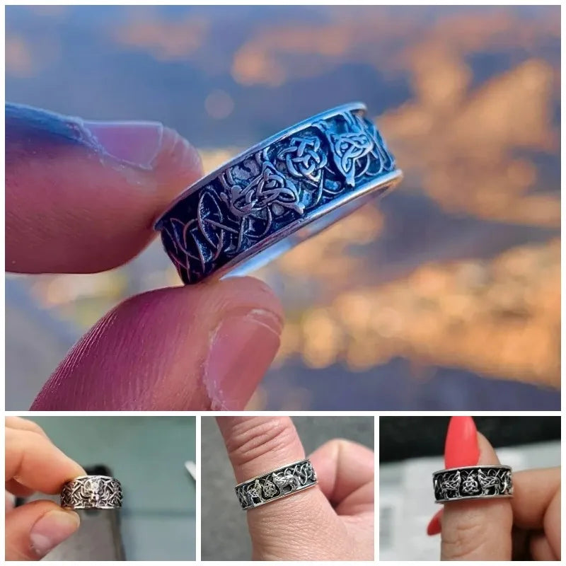 Viking Wolf Ring - Nordic Mythology Totem