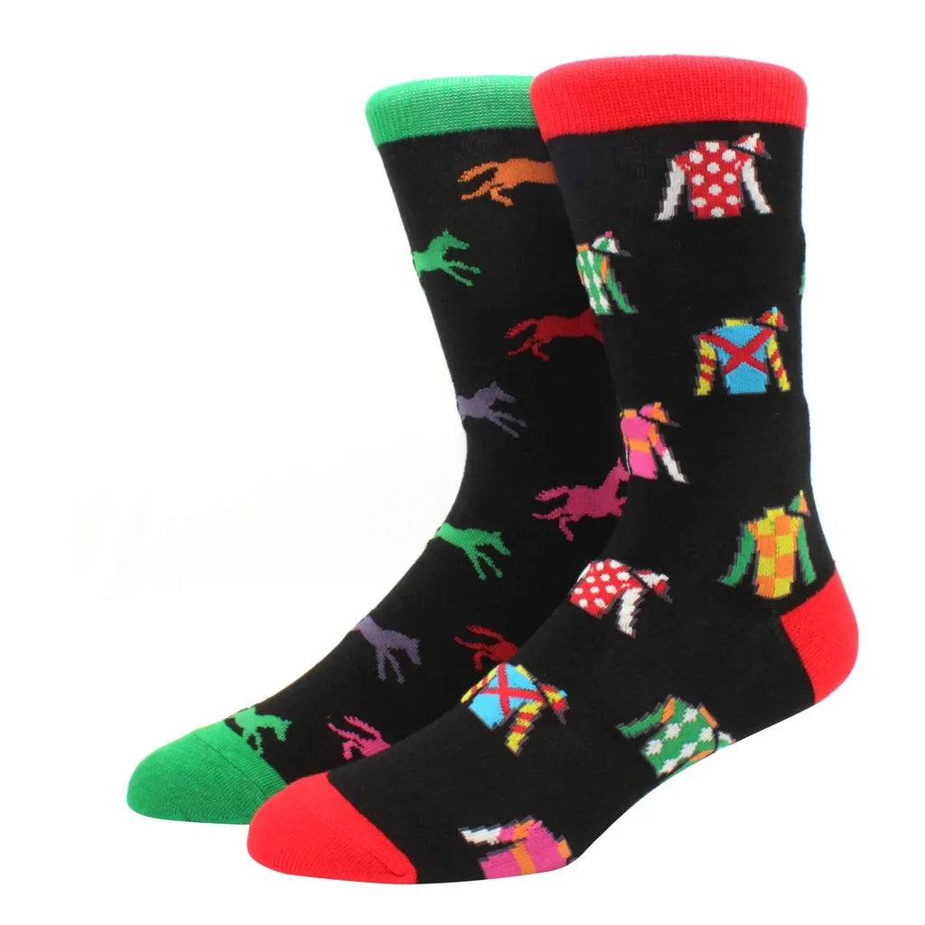 Mismatched Novelty Socks - Animal Fruit Design
