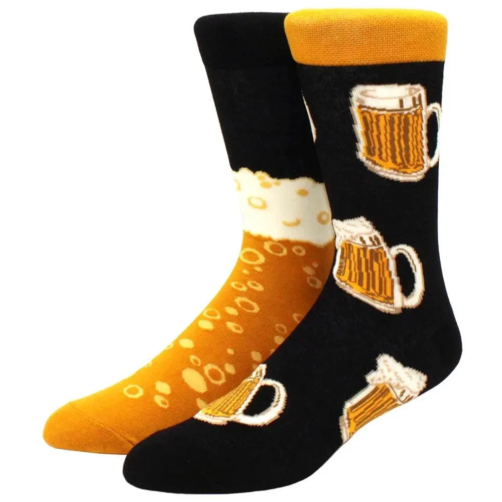 Mismatched Novelty Socks - Animal Fruit Design