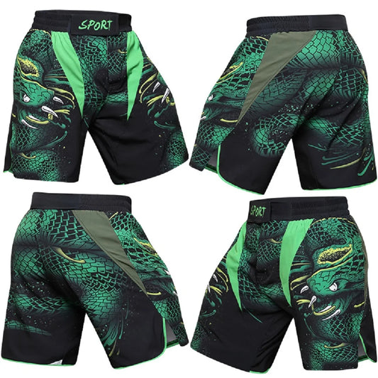 Men's MMA Fight Shorts - BJJ Grappling & Muay Thai Training Shorts