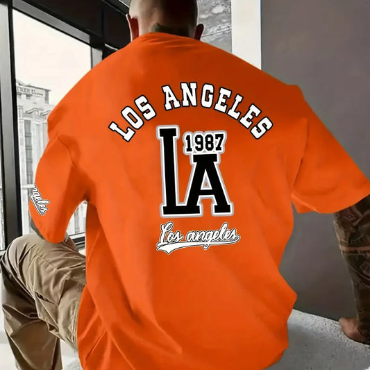 LA Crown Gradient Tee - Breathable Streetwear