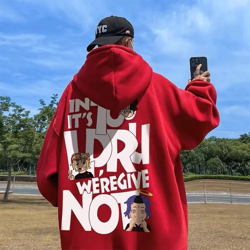 8XL Hoodie Pullover - Hip Hop Alphabet Couple Fashion