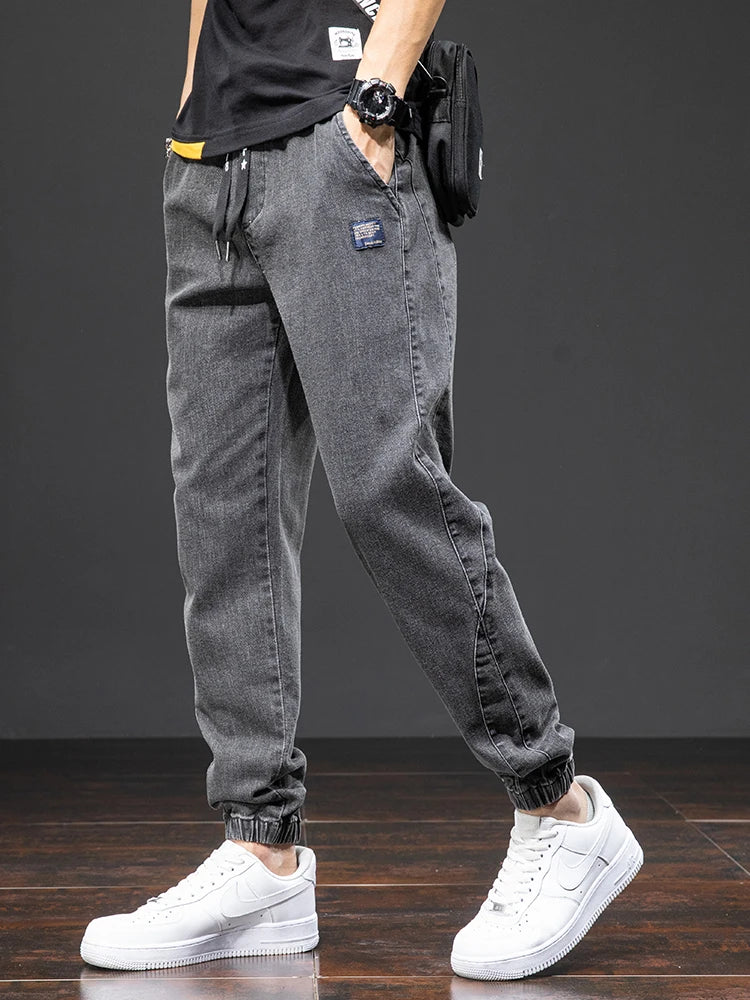Cargo Denim Joggers - Baggy Harem Streetwear