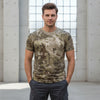 Men's Tactical Camouflage T-Shirt - Quick Dry Short Sleeve Outdoor Gym Tee