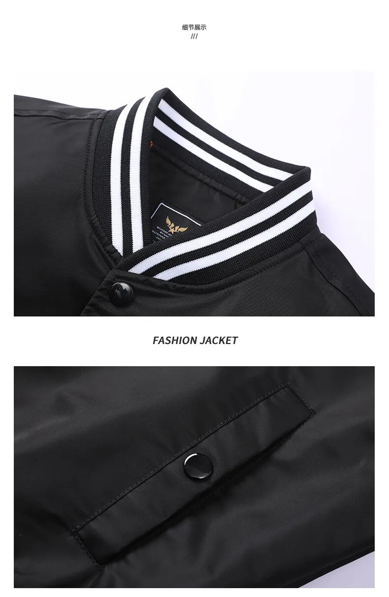Korean Varsity Jacket - Windproof Waterproof Bomber