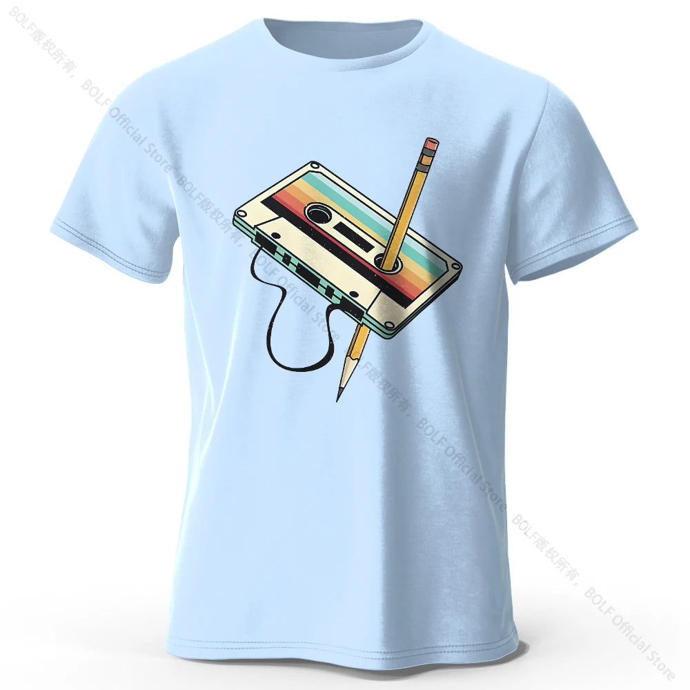 100% Cotton Printed Tee - Soft Breathable Essential