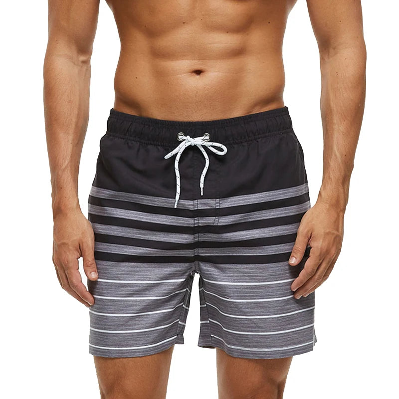 DATIFER Beach Print Shorts - Fitness Workout Trunks
