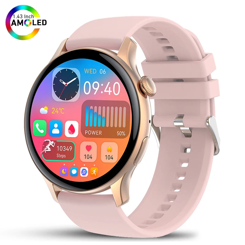 AMOLED Smartwatch - AI Voice Health Monitoring