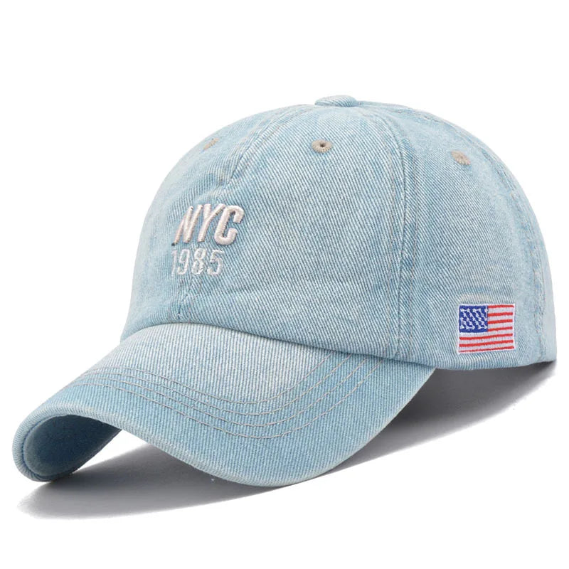 2024 Denim Baseball Cap - Embroidery Letter Snapback
