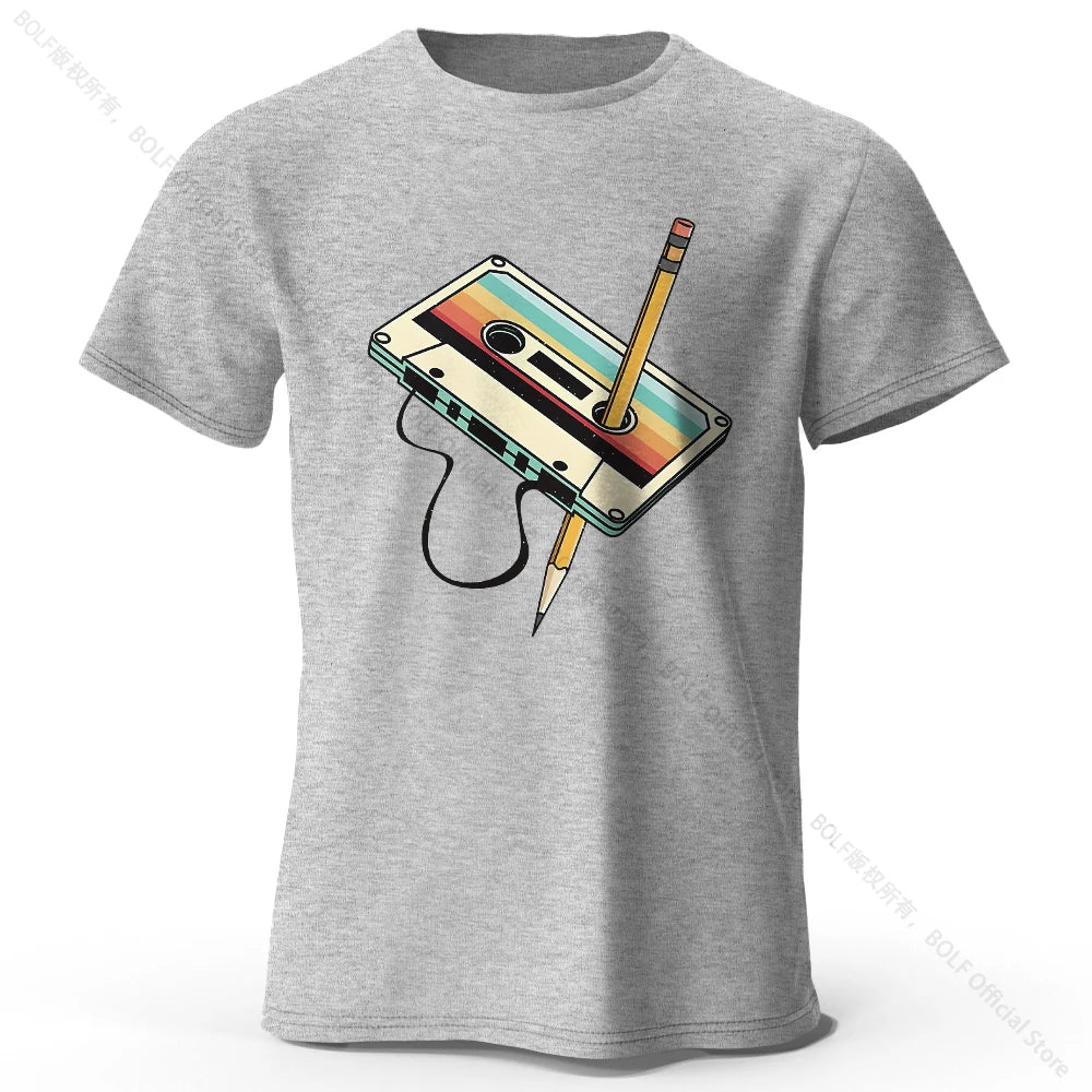 100% Cotton Printed Tee - Soft Breathable Essential