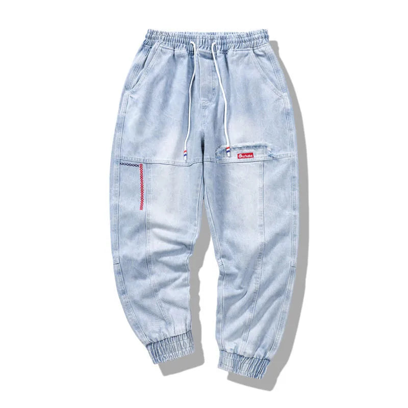 2025 Hip Hop Cargo Jeans - Elastic Harun Joggers