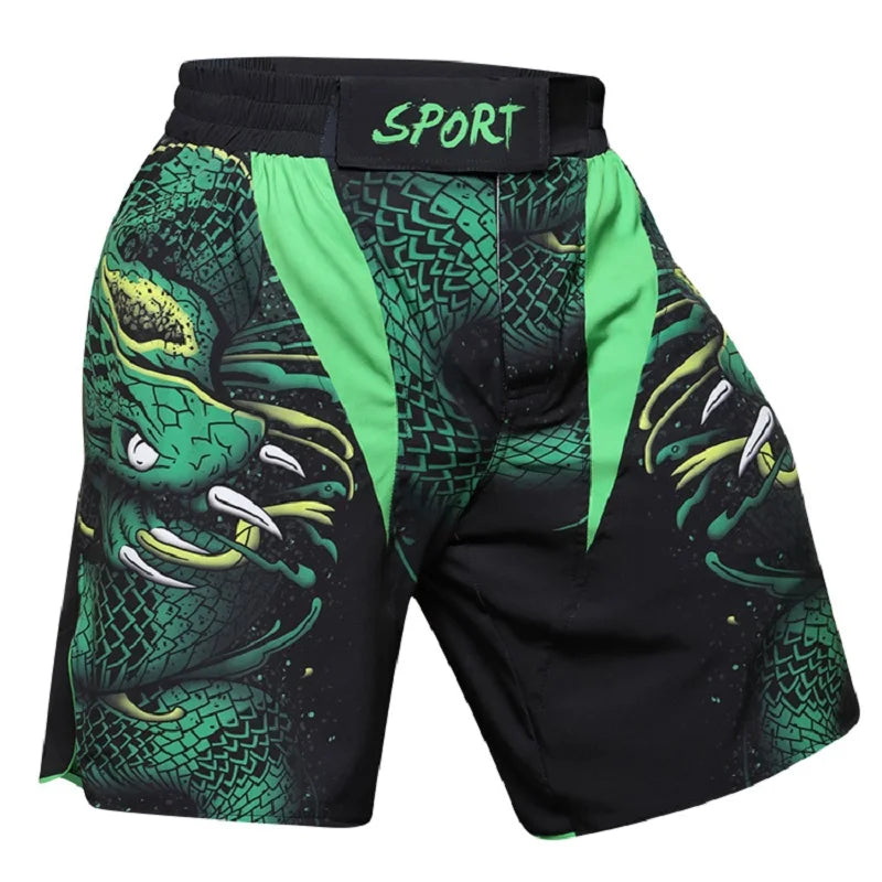 Men's MMA Fight Shorts - BJJ Grappling & Muay Thai Training Shorts