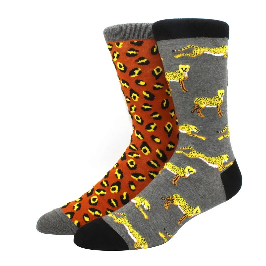 Mismatched Novelty Socks - Animal Fruit Design