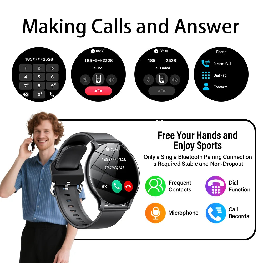 LAXASFIT Smart Watch - 1.52 HD Bluetooth Calling