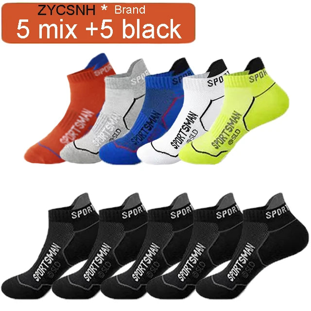 Breathable Ankle Socks - 10-Pack Athletic Mesh