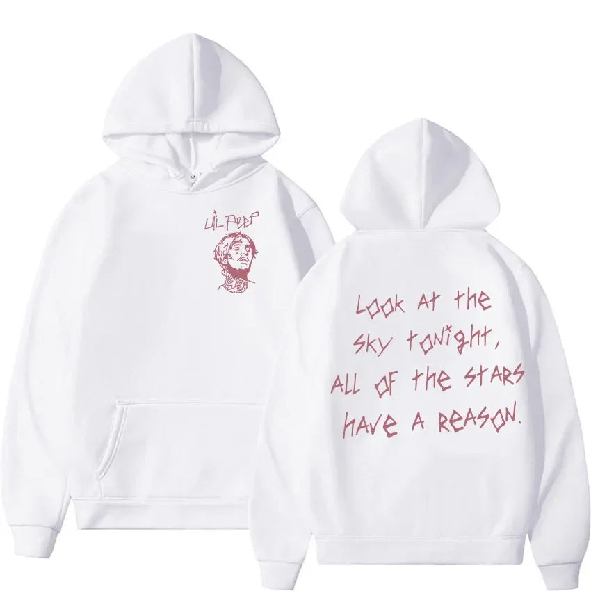 Lil Peep Tour Concert Hoodie - Gothic Streetwear Pullover Sweatshirt