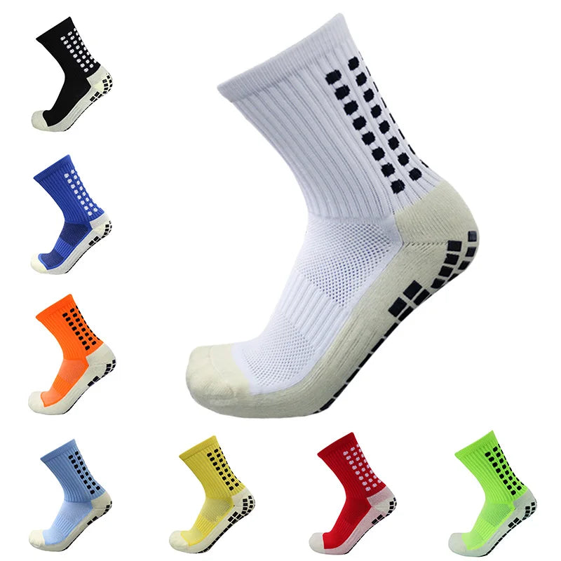 Anti-Slip Soccer Socks - Football Grip Technology
