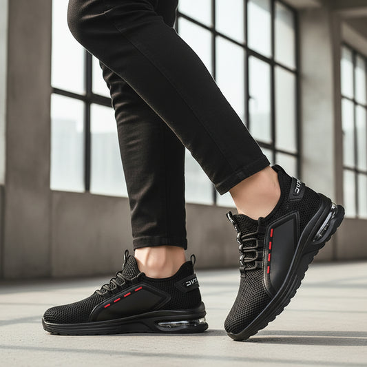 Steel Toe Safety Work Shoes - Puncture Proof Breathable Sneakers for Men & Women