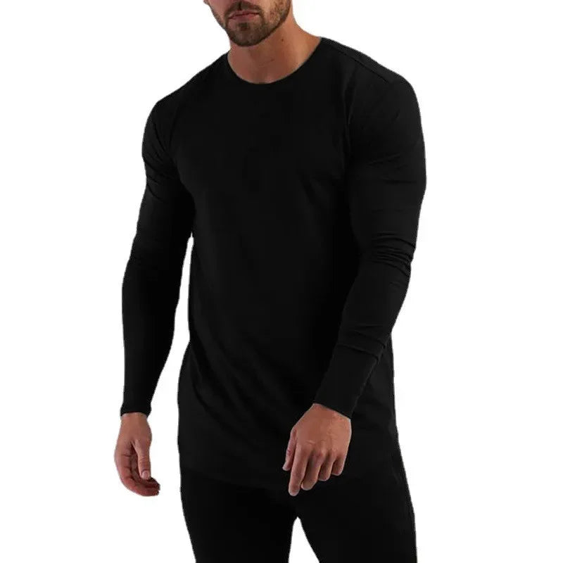 Cotton Fitness Shirt - Long Sleeve Slim Fit