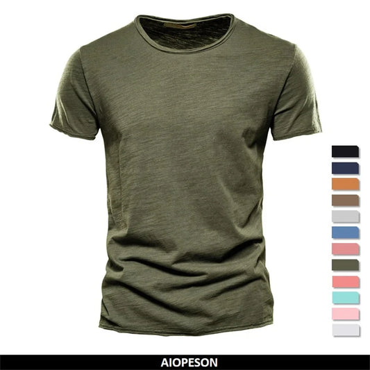 100% Cotton V-Neck Tee - Slim Fit Quality