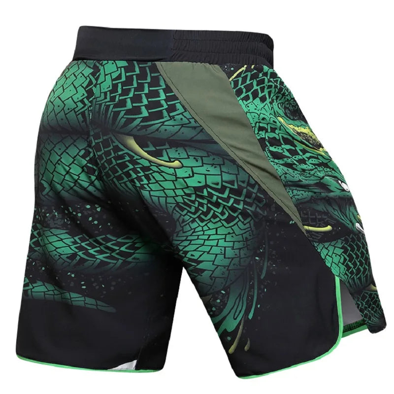 Men's MMA Fight Shorts - BJJ Grappling & Muay Thai Training Shorts