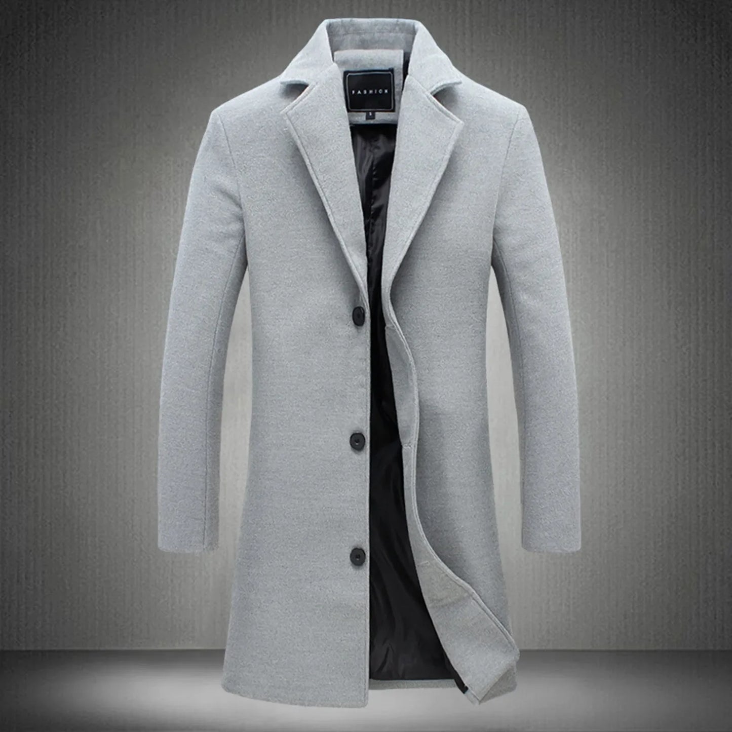 Wool Blend Trench Coat - Business Casual