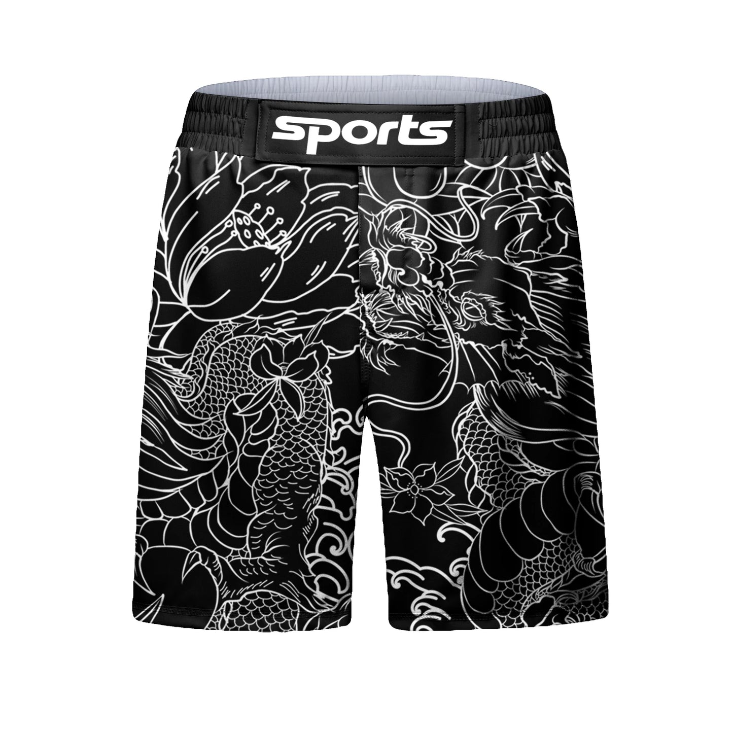 Men's MMA Fight Shorts - BJJ Grappling & Muay Thai Training Shorts