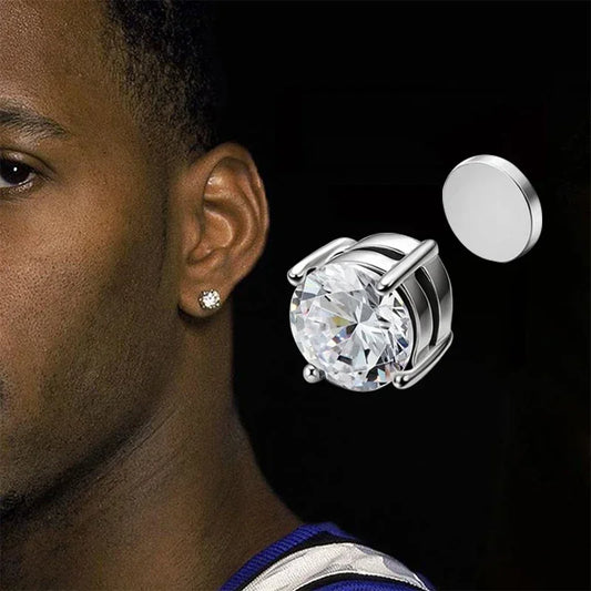 Magnetic Crystal Earrings - Non-Piercing Studs