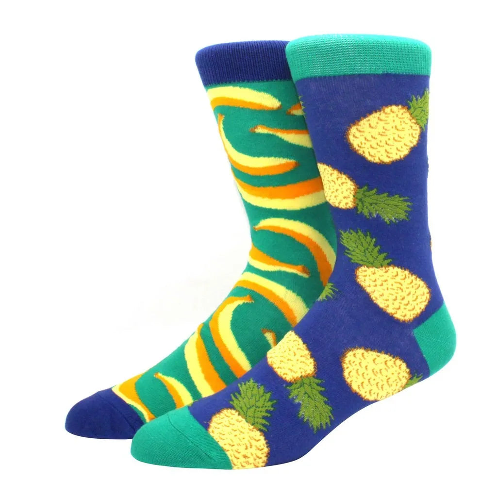 Mismatched Novelty Socks - Animal Fruit Design