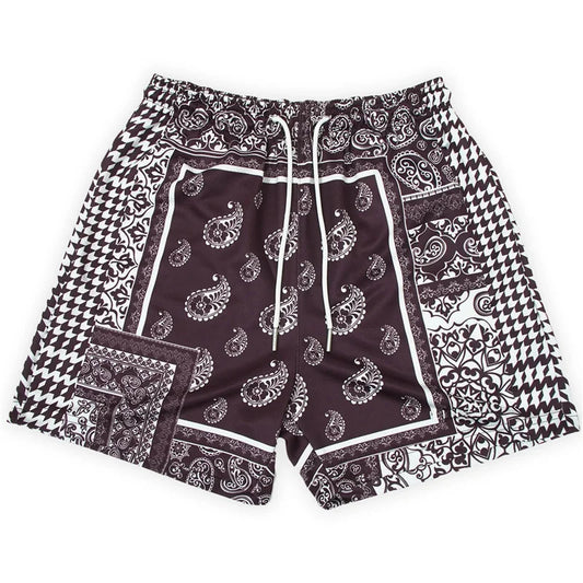 Boho Vintage Shorts - Unisex Hawaii Beach Style