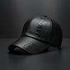 PU Leather Letter Cap - Spring Autumn Sunscreen Hat