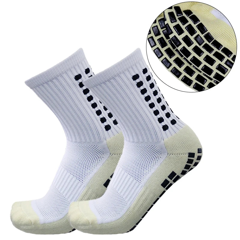 Anti-Slip Soccer Socks - Football Grip Technology