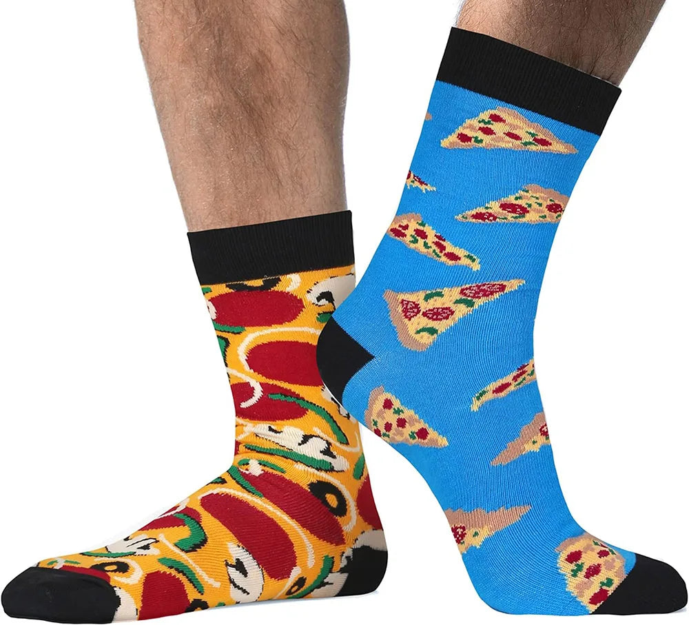 Mismatched Novelty Socks - Animal Fruit Design