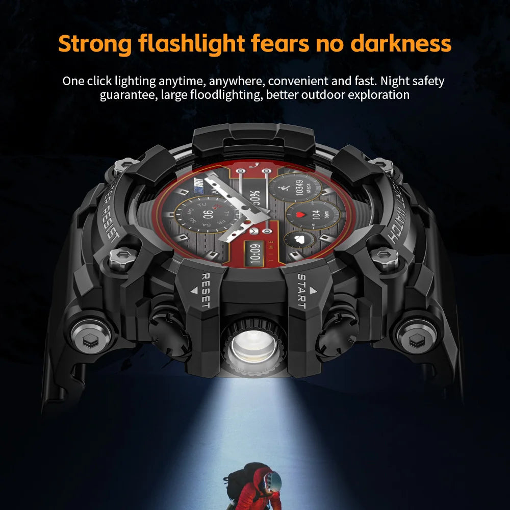 Outdoor Sports Smartwatch - Compass Fitness Tracker