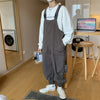 Japanese Suspender Overalls - Loose Streetwear Jumpsuit
